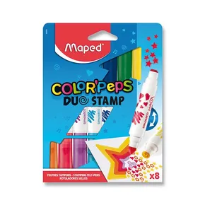 Markery dla dzieci Color'Peps Duo Stamp 8 kolorów